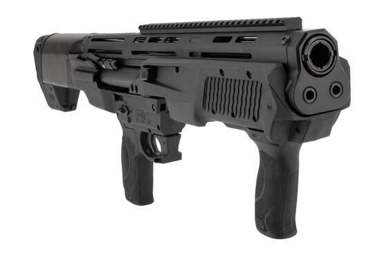 M&P 12 Bullpup Shotgun features dual magazine tubes and pump action